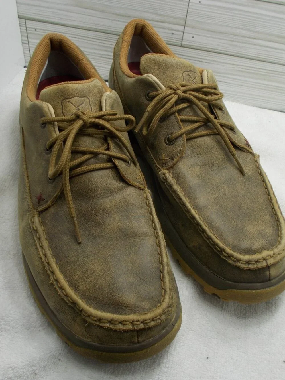 Twisted X Casual Shoes Mens 12 Leather Lace Up Bomber MXC0016